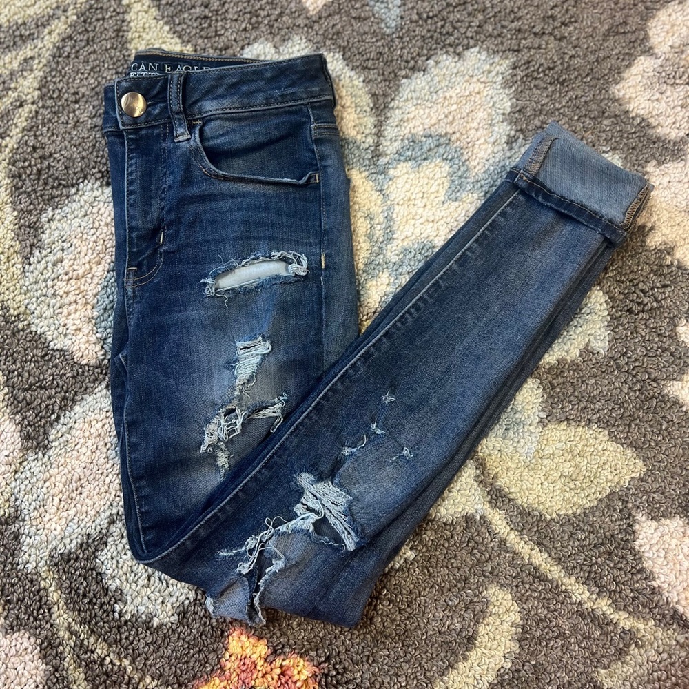 American Eagle Hi-Rise Jeggings Super Super Stretch